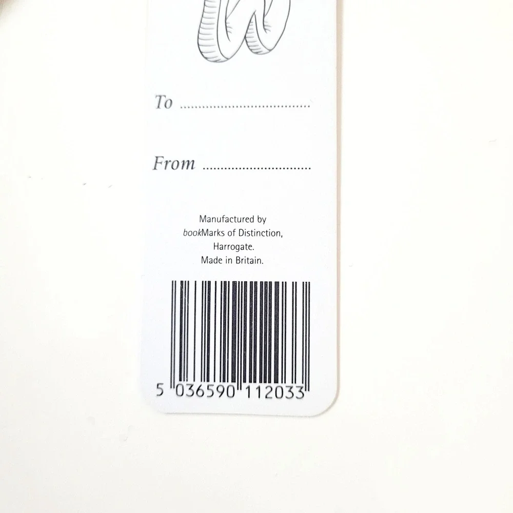 Vintage 90s Bookworm tassel Bookmark I like to Read Books Distinction Britain UK
